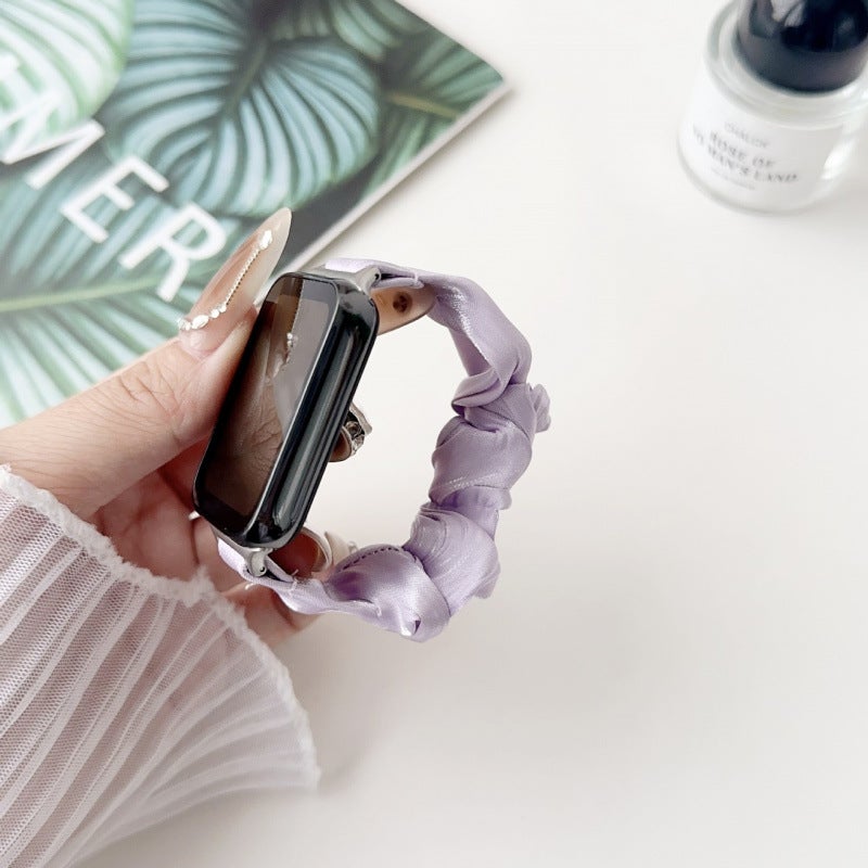 Suitable For Xiaomi Smart Bracelet 8/9Pro Casual Chiffon Elastic Cloth Redmi 4/5 Strap Huawei Bracelet Strap - Image 1
